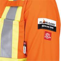 5555 Combinaison de s&eacute;curit&eacute; &agrave; haute visibilit&eacute; ignifuge et anti-arcs &eacute;lectriques, Taille 36, Orange haute visibilit&eacute;, 11 cal/cm² Sidevic Inc.