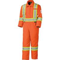 5532A Combinaison de s&eacute;curit&eacute; &agrave; haute visibilit&eacute; ignifuge et anti-arcs &eacute;lectriques, Taille 2T-Grand, Orange haute visibilit&eacute;, 58 cal/cm² Sidevic Inc.