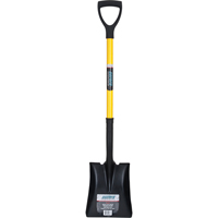 Square Point Shovel, Fibreglass, Tempered Steel Blade, D-Grip Handle, 32-1/2" Long Sidevic Inc.