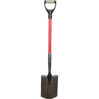 Heavy-Duty Shovels, Fibreglass, Carbon Steel Blade, D-Grip Handle, 30-1/2" Long Sidevic Inc.