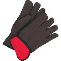 Classic Jersey Gloves, One Size, Black, Red Fleece, Slip-On Sidevic Inc.