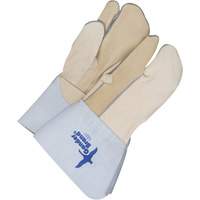 Gants &agrave; trois doigts en cuir, Cuir fleur de vache, Taille 11 Sidevic Inc.