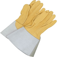 Gants de soudage &agrave; l'arc TIG en cuir de daim retourn&eacute; Gander Brand, Cuir fleur de daim, Taille 10 Sidevic Inc.