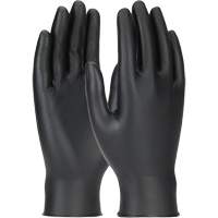Grippaz Skins Ambidextrous Disposable Gloves, Large, Nitrile, 6-mil, Powder-Free, Black Sidevic Inc.
