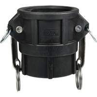 Cam & Groove Coupler, Polypropylene, Type D, 3", Female NPT, 60 PSI Sidevic Inc.