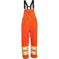Journeyman&reg; 300D Bib Pants, Polyester, Large, High Visibility Orange Sidevic Inc.
