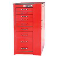 PRO+ Series Roller Cabinet, 8 Drawers, 19" W x 19" D x 36-1/2" H, Red Sidevic Inc.