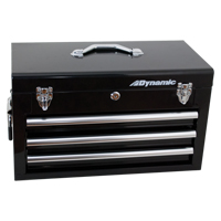 Hand Tool Box with Drawers, 10" D x 20" W x 12" H, Black Sidevic Inc.