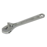 Adjustable Wrench, 12" L, 1-1/2" Max Width, Chrome Sidevic Inc.