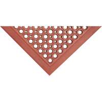 Tapis de s&eacute;rie Competitor, &agrave; fentes, 3' x 5' x 7/8", Orange, Caoutchouc naturel Sidevic Inc.