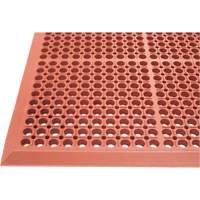 Tapis de s&eacute;rie Competitor, &agrave; fentes, 3' x 5' x 7/8", Orange, Caoutchouc naturel Sidevic Inc.