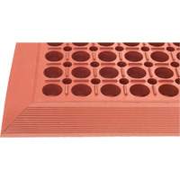 Tapis de s&eacute;rie Competitor, &agrave; fentes, 3' x 5' x 7/8", Orange, Caoutchouc naturel Sidevic Inc.