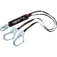 PRO Shock-Absorbing Lanyard, 6', Rebar Hook Center, Snap Hook Leg Ends, Kevlar&reg; Sidevic Inc.
