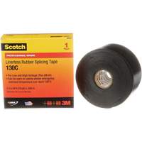 Scotch&reg; Professional Grade Linerless Rubber Splicing Tape, 50.8 mm (2") W x 9 m (30') L, 30 mils, Black Sidevic Inc.