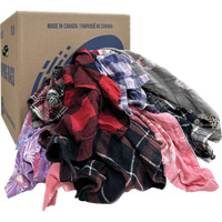 Wiper Rags, Flannel, 10 lbs. Sidevic Inc.