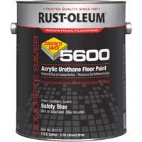 Peinture d'acrylique pour plancher Concrete Saver 5600 System, 1 gal., &agrave; l'eau, Brillant, Bleu Sidevic Inc.