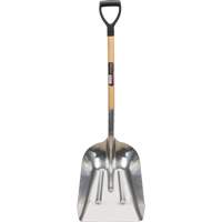 Scoop Shovel, Wood, Aluminum Blade, D-Grip Handle, 24-1/2" Length Sidevic Inc.