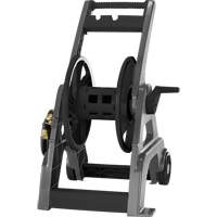 Foldable Hose Reel Cart, 175', Aluminum/Poly-Plastic Sidevic Inc.
