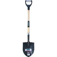 Heavy-Duty Round Point Shovel, Carbon Steel Blade, Hardwood, D-Grip Handle Sidevic Inc.