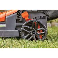 Lawn Mower with Comfort Grip Handle, Push Walk-Behind, Electric, 15" Cutting Width Sidevic Inc.