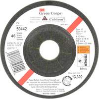 Green Corps Flexible Grinding Wheel, 4-1/2" x 1/8", 7/8" Arbor, Ceramic, Type 27 Sidevic Inc.