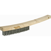 Brosse &agrave; r&eacute;curer industrielle &agrave; manche long, Acier au carbone, 3 x 19 rangs de fils, Longueur 13-3/4" Sidevic Inc.