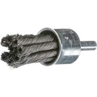 Knot Wire End Brush, 1" Dia., 0.02" Wire Dia., 1/4" Shank Sidevic Inc.