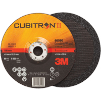 Cubitron II Depressed Centre Grinding Wheels, 4" x 1/4", 3/8" Arbor, Type 27 Sidevic Inc.