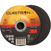 Meules &agrave; tronçonner Cubitron II, 5" x 0,045", Arbre de 7/8", Type 27, C&eacute;ramique, 12250 Tr/min Sidevic Inc.