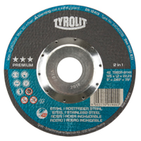 Premium 2 in 1 Thincut Cut-Off Wheel, 5" x 0.045", 7/8" Arbor, Type 27, Aluminum Oxide, 12250 RPM Sidevic Inc.