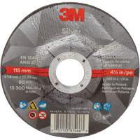 Meule &agrave; tronçonner Silver, 4-1/2" x 0,045", Arbre de 7/8", Type 27, C&eacute;ramique, 13 300 Tr/min Sidevic Inc.