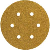 Disque de ponçage autoagrippant en papier avec trous d'aspiration Gold Reserve A295, dia 5", Grain P100, Oxyde d'aluminium, Poids C Sidevic Inc.