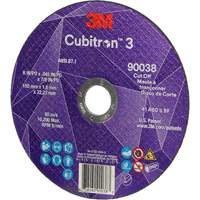 Meule &agrave; tronçonner Cubitron 3, 6" x 0,045", Type T27, C&eacute;ramique, 10 200 Tr/min Sidevic Inc.