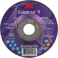 Cubitron 3 meule a moyeu d&eacute;port&eacute;, 4-1/2" x 1/4", Arbre 7/8", C&eacute;ramique, Type T27 Sidevic Inc.