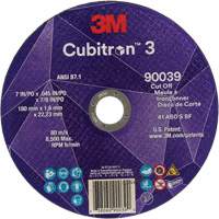 Cubitron 3 Cut-Off Wheel, 7" x 0.09", 7/8" Arbor, Type T27, Ceramic, 8500 RPM Sidevic Inc.