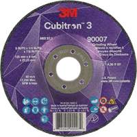 Meule a moyeu d&eacute;port&eacute; Cubitron 3, 5" x 1/4", Arbre 7/8", C&eacute;ramique, Type T27 Sidevic Inc.