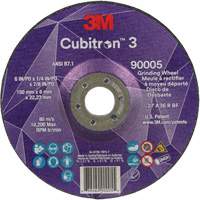 Meule a moyeu d&eacute;port&eacute; Cubitron 3, 6" x 1/4", Arbre 7/8", C&eacute;ramique, Type T27 Sidevic Inc.