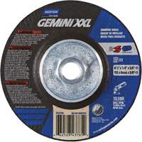 Gemini XXL Grinding Wheel, 4-1/2" x 1/4", 5/8"-11 Arbor, Aluminum Oxide, Type 27 Sidevic Inc.