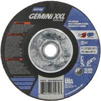 Gemini XXL Grinding & Cutting Wheel, 4-1/2" x 1/8", 5/8"-11 Arbor, Type 27, Aluminum Oxide Sidevic Inc.