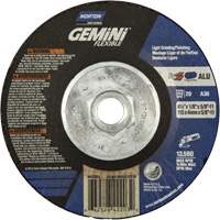 Gemini Flexible A AO Grinding and Cutting Wheel, 4-1/2" x 1/8", 5/8"-11 Arbor, Type 29, Aluminum Oxide, 13580 RPM Sidevic Inc.