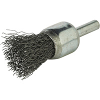 Stem Mounted Crimped Wire Brush, 3/4", 0.014" Fill, 1/4" Shank Sidevic Inc.