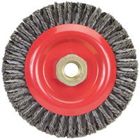 Stringer Bead Knot Wire Brush For Angle Grinders, 5" Dia., 0.02" Fill, 5/8"-11 Arbor, Steel Sidevic Inc.