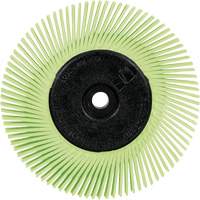 Scotch-Brite Type A Precision Radial Bristle Brush PN-RB with Adapter, Ceramic, 50+ Grit, 6" Dia. Sidevic Inc.