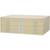 Classeurs en acier pour plans, 10 Tiroirs, 46-3/8" la x 35-3/8" p x 16-1/2" h Sidevic Inc.