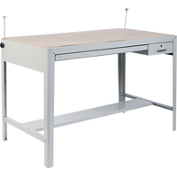 Base pour table &agrave; dessin de pr&eacute;cision, 56-3/8" la x Gris Sidevic Inc.