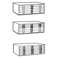 Classeurs en acier pour plans, 5 Tiroirs, 40-3/8" la x 29-3/8" p x 16-1/2" h Sidevic Inc.