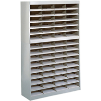 Casiers pour documentation &agrave; service intensif, Stationnaire, 60 fentes, Acier, 37-1/2" la x 12-3/4" p x 60" h Sidevic Inc.