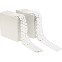 Attache en rondelle, Crochet, 1/2" dia., Adh&eacute;sif, Blanc Sidevic Inc.