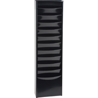 Literature Storage Racks, Stationary, 11 Slots, Steel, 9-3/4" W x 4-1/8" D x 36" H Sidevic Inc.
