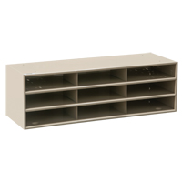Data Organizers, Stationary, 15 Slots, Steel, 33-3/4" W x 11 5/8" D x 17 3/4" H Sidevic Inc.